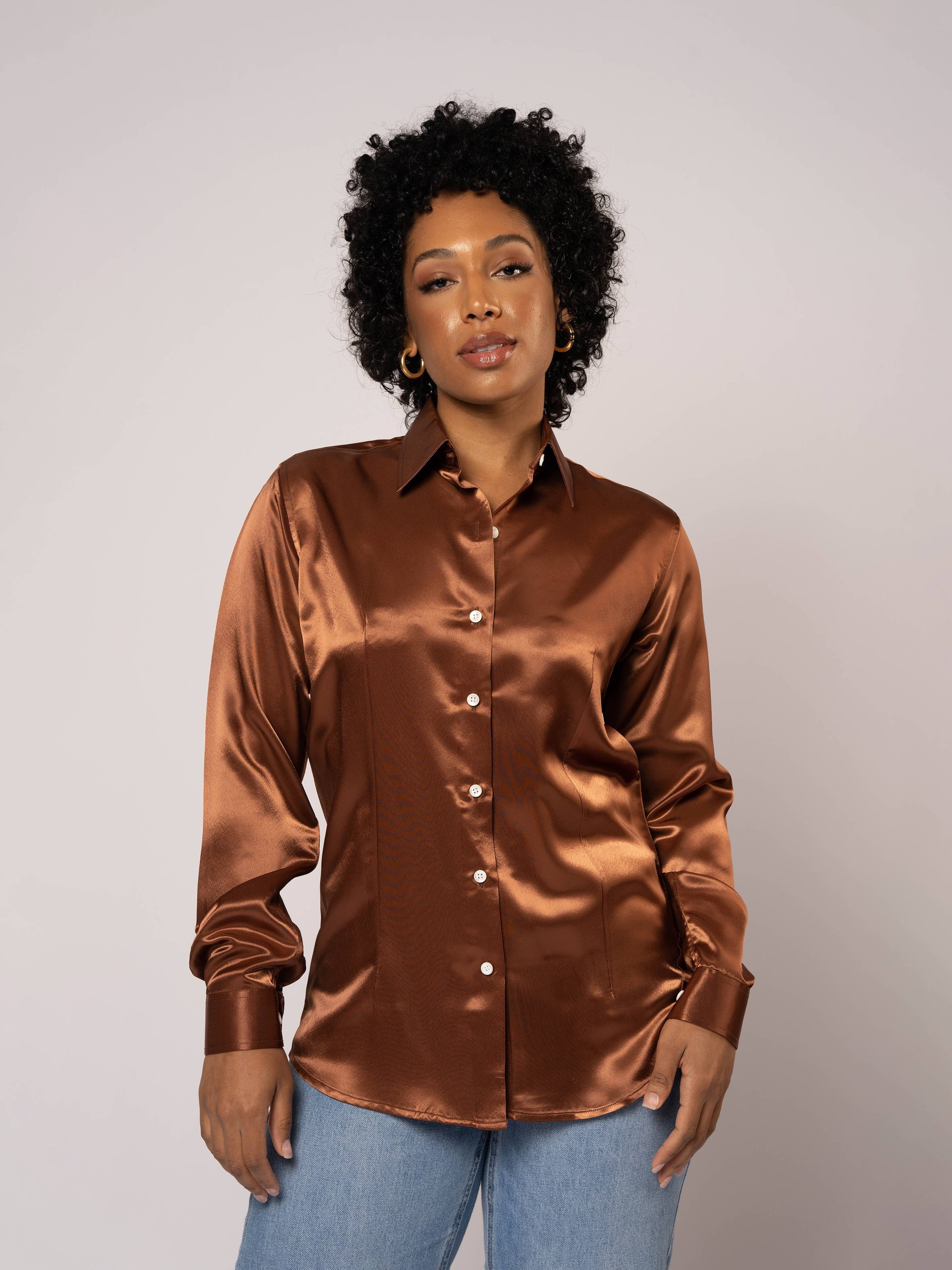 The Mae Satin Shirt