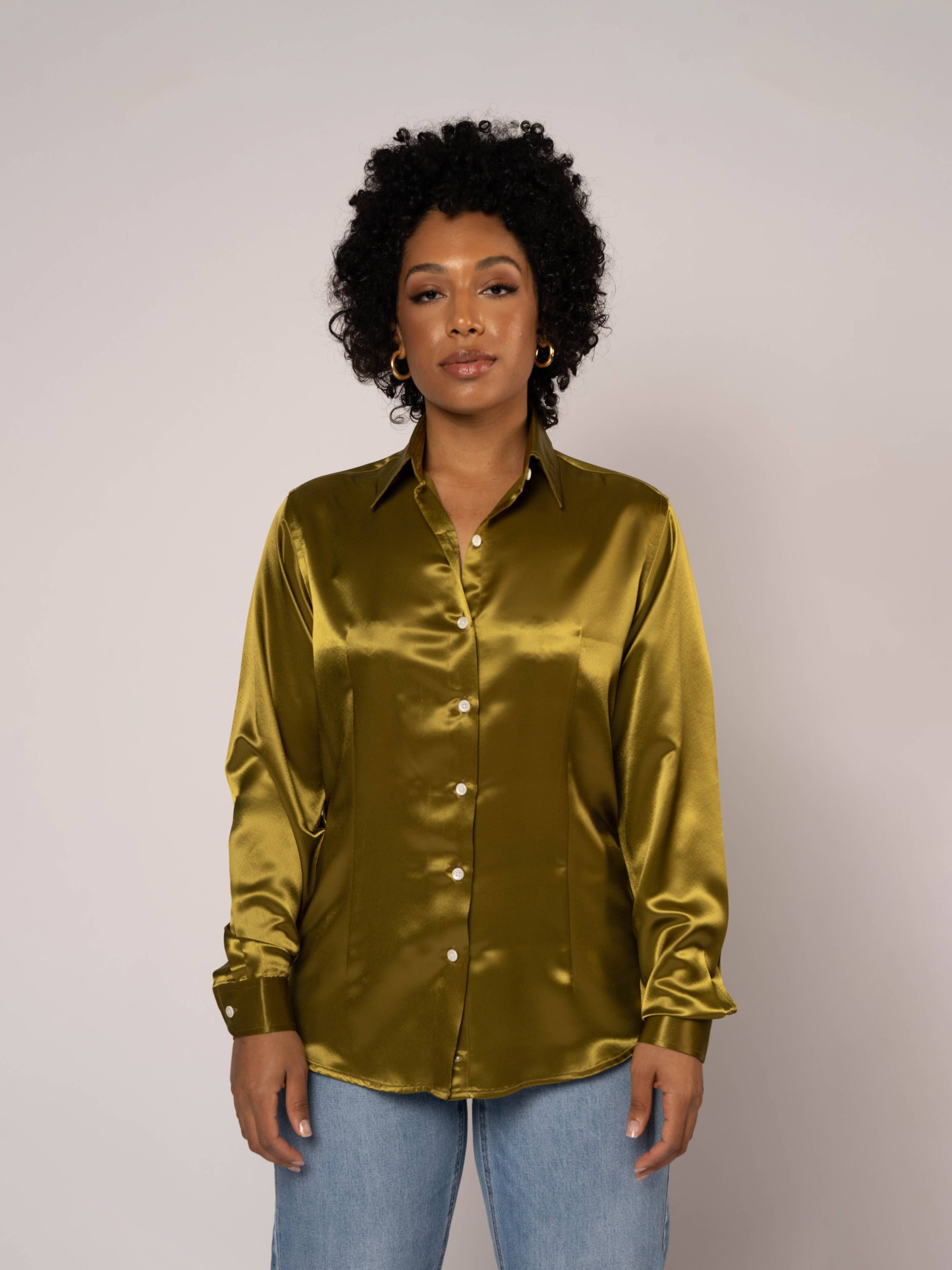 The Mae Satin Shirt