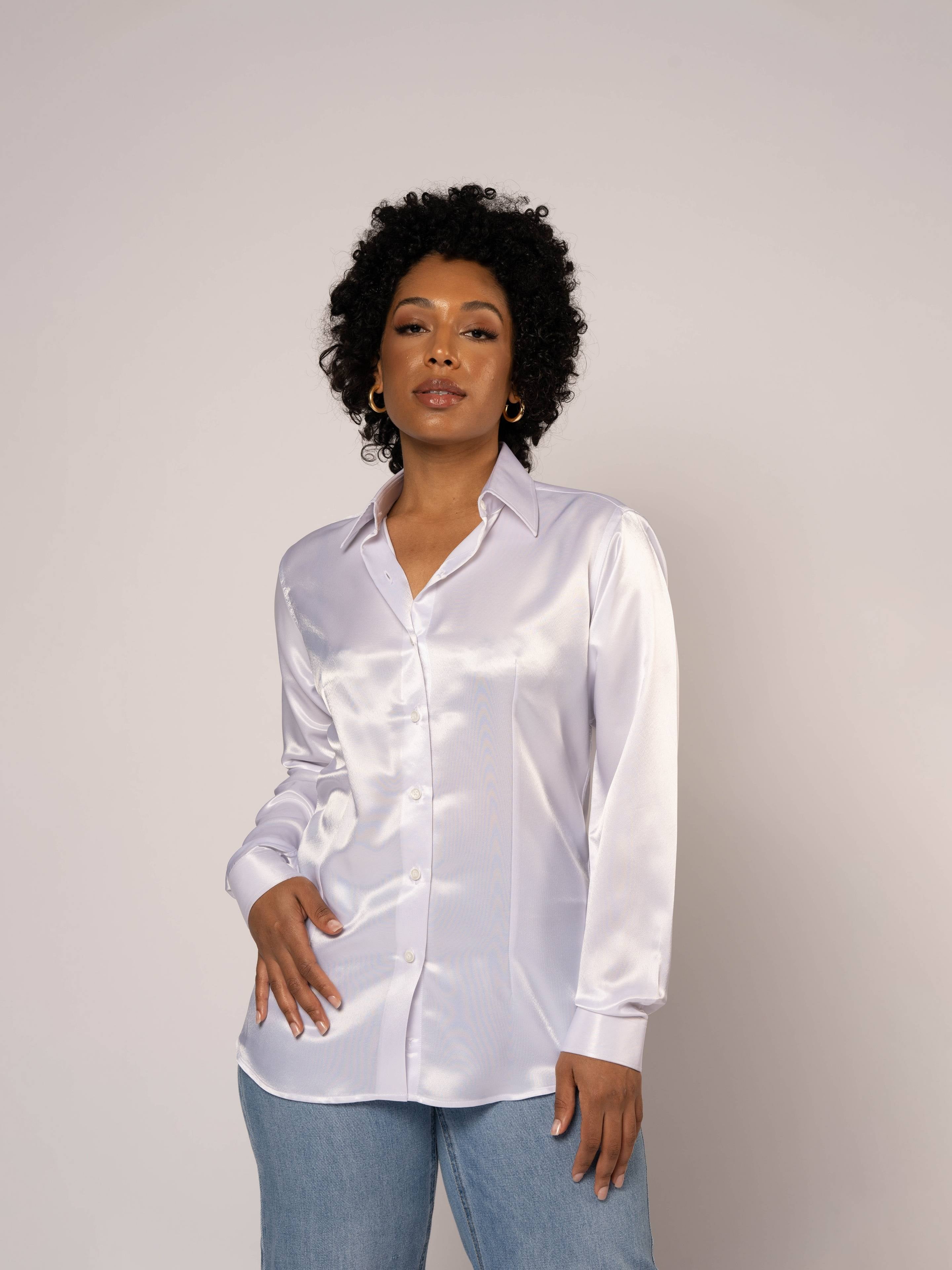 The Mae Satin Shirt